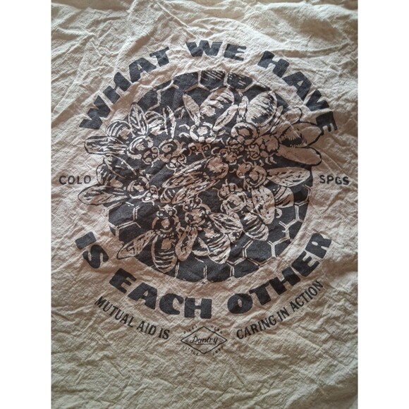 Col. Springs We Have Each Other Canvas Tote Bag White Cream Off Shoulder Grocery - Picture 7 of 7